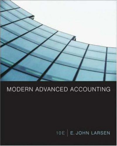 modern advanced accounting 1st edition e. john larsen 0073211591, 9780073211596