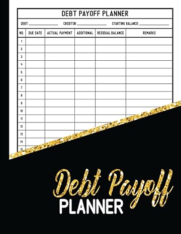 debt payoff planner 1st edition yora art publishing b0b61xs84c