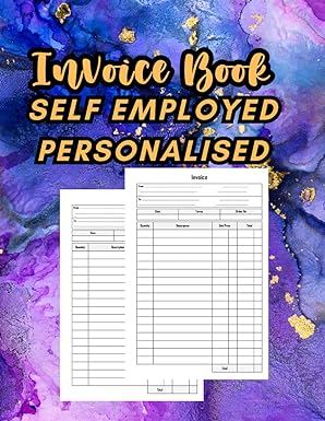invoice book self employed personalised 1st edition alouma sritiuk b0cltj9prv
