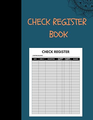 check register book 1st edition ayoub apo b0cjdkncwf