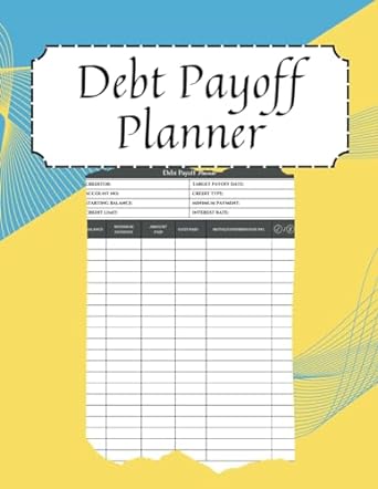 debt payoff planner 1st edition anderson elany b0clnld1zv