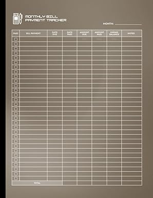 monthly bill payment and organizer 1st edition boodabmc publishing b0c87vk65c