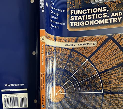 functions statistics and trigonometry volume 2 chapter 7-13 1st edition ucsmp 0076214117, 9780076214112