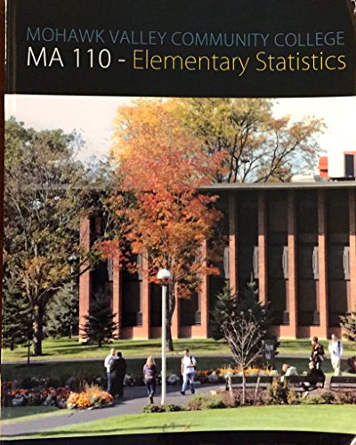 mohawk valley community college ma 110 elementart statistics 1st edition william navidi and barry monk