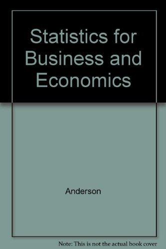 statistics for business and economics 7th edition david ray anderson 0538875941, 9780538875943