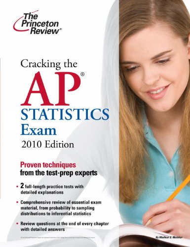 cracking the ap statistics exam 2010th edition princeton review 0375429506, 9780375429507