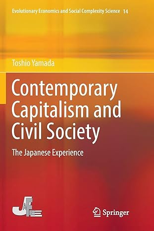 contemporary capitalism and civil society the japanese experience 1st edition toshio yamada 9811344388,