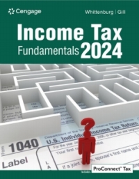income tax fundamentals 2024 1st edition gerald e whittenburg, steven gill 0357900960, 9780357900963