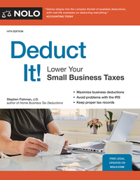 deduct it lower your small business taxes 1st edition stephen fishman 1413324134, 9781413324136
