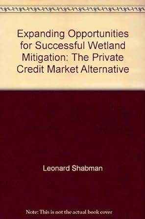 expanding opportunities for successful mitigation the private credit market alternative 1st edition leonard a