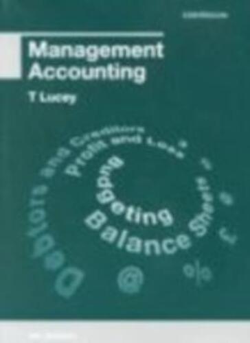 management accounting 1st edition terence lucey 9780826454089