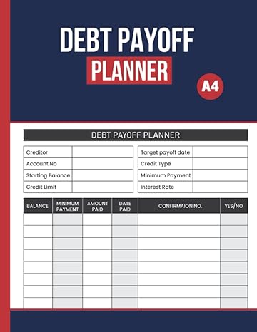 debt payoff planner 1st edition charaf alvarado 979-8800867329