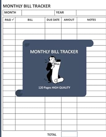 monthly bill tracker 1st edition roy darling b0cl6gqmpq