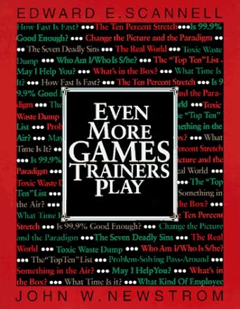 even more games trainers play 1st edition edward e scannell ,john w newstrom b002hj3evo