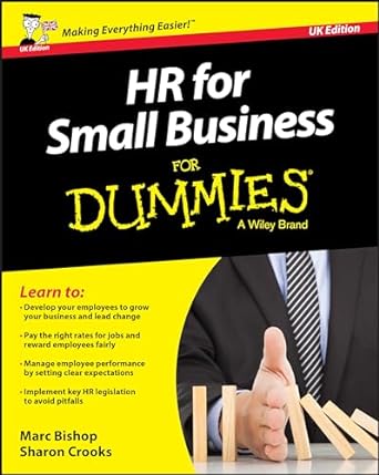 hr for small business for dummies uk 1st edition marc bishop ,sharon crooks 1119111323, 978-1119111320