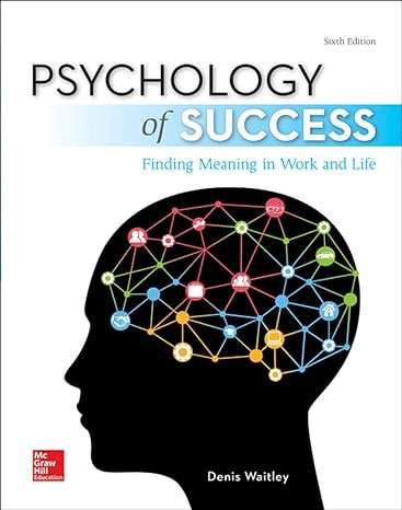psychology of success 6th edition denis waitley 0077836332, 978-0077836337