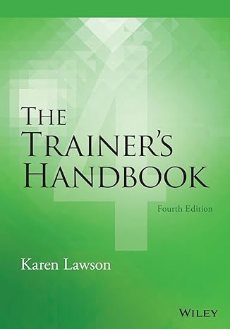 the trainers handbook 4th edition karen lawson 1118933133, 978-1118933138