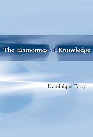 the economics of knowledge 1st edition dominique foray 0262562235, 978-0262562232