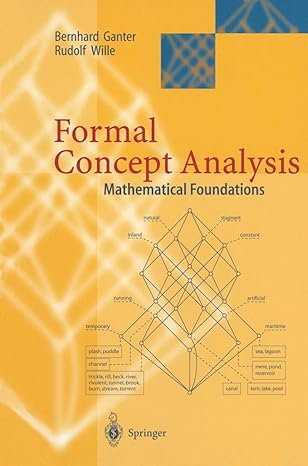 formal concept analysis mathematical foundations 1st edition bernhard ganter ,rudolf wille ,c franzke