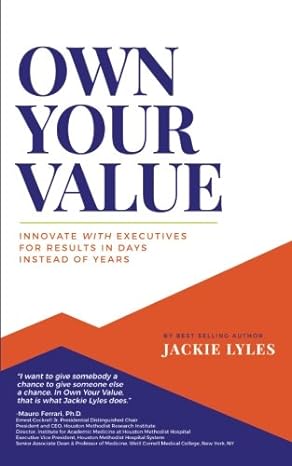 own your value 1st edition jackie lyles 1627471111, 978-1627471114