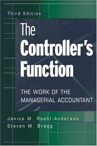 The Controllers Function The Work Of The Managerial Accountant