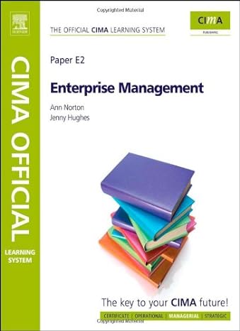 cima official learning system enterprise management 6th edition ann norton, jenny hughes 1856177882,