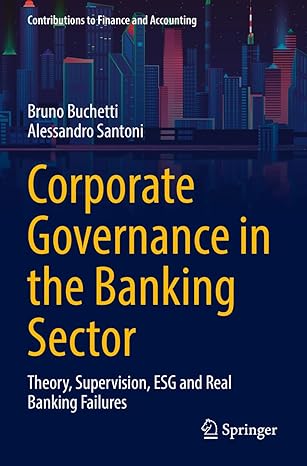 corporate governance in the banking sector theory supervision esg and real banking failures 1st edition bruno