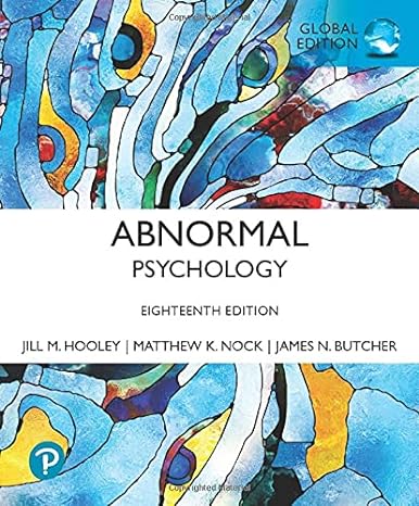 abnormal psychology 18th edition james n. butcher 1292364564, 978-1292364568