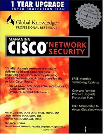 managing cisco network security 1st edition florent parent 1928994172, 978-1928994176