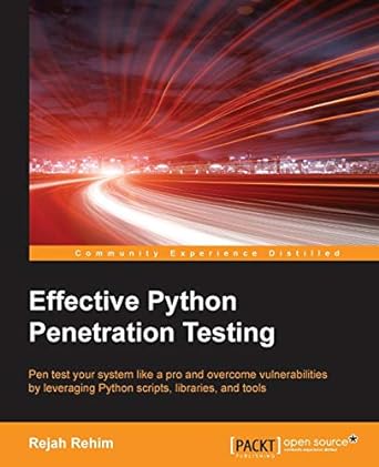 effective python penetration testing pen test your system like a pro and overcome vulnerabilities by