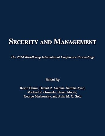 security and management the 2014 worldcomp international conference proceedings 1st edition kevin daimi
