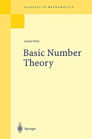 basic number theory 3rd edition andre weil 3540586555, 978-3540586555