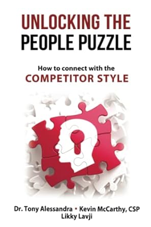 unlocking the people puzzle how to connect with the competitor style 1st edition dr tony alessandra ,kevin