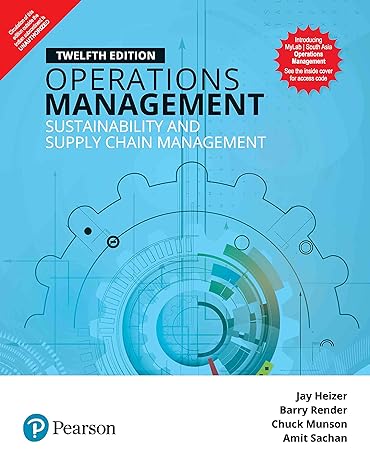 operations management sustainability and supply chain management 12th edition chuck munson & amit sachan and