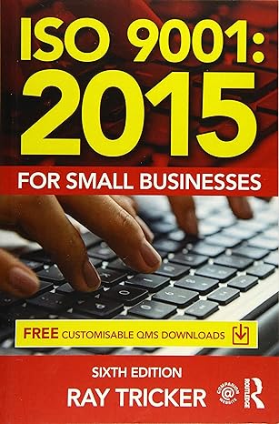 iso 9001 2015 for small businesses 1st edition ray tricker 1138025836