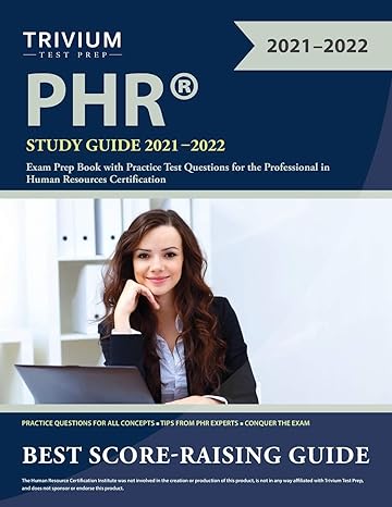 phr study guide 2021 2022 exam prep book with practice test questions for the professional in human resources