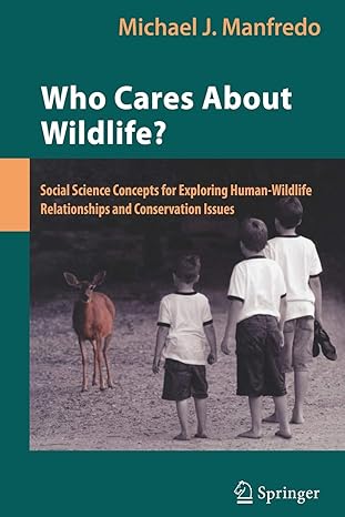who cares about wildlife social science concepts for exploring human wildlife relationships and conservation