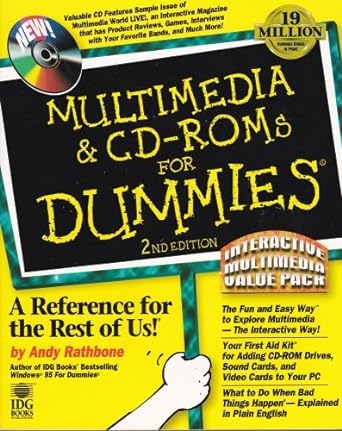 multimedia and cd roms for dummies interactive multimedia value pack 2nd edition andy rathbone 1568849087,
