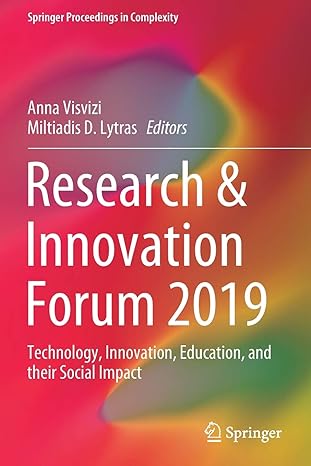 research and innovation forum 2019 technology innovation education and their social impact 1st edition anna