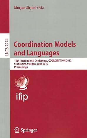 coordination models and languages 14th international conference coordination 2012 stockholm sweden june 2012