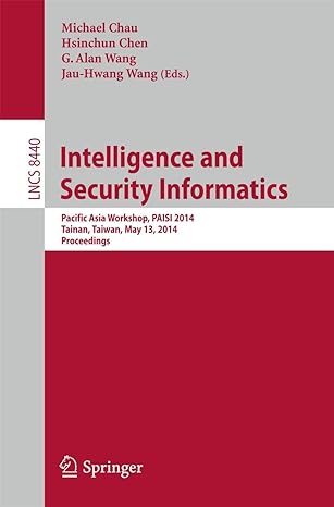 intelligence and security informatics pacific asia workshop paisi 2014 tainan taiwan may 13 2014 proceedings