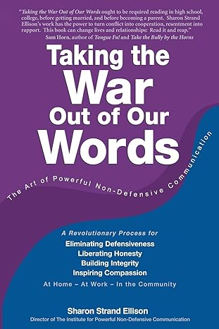 taking the war out of our words 1st edition sharon strand ellison 0998244600, 978-0998244600