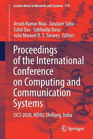 proceedings of the international conference on computing and communication systems i3cs 2020 nehu shillong