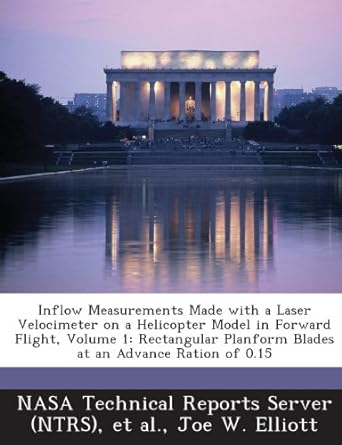 inflow measurements made with a laser velocimeter on a helicopter model in forward flight volume 1