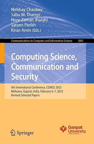 computing science communication and security  international conference coms2 2023 mehsana gujarat india