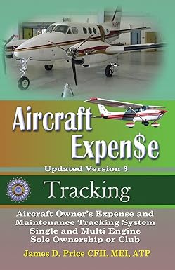 aircraft expense tracking updated edition james d price 1938586808, 978-1938586804