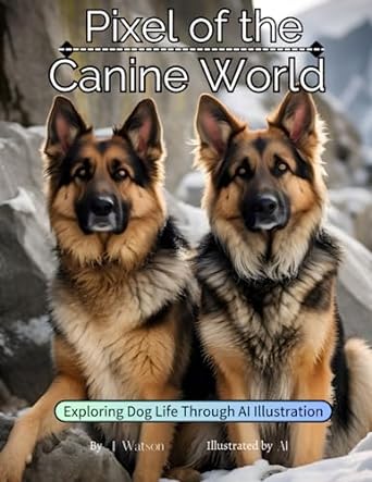 pixel of the canine world exploring dog life through ai illustration 1st edition j watson b0c9khqx3k,