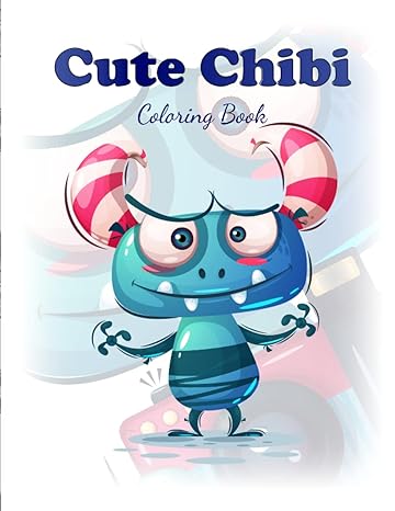 cute chibi creature coloring cute chibi mythical beasts and creature for stress relieving and relaxation 1st