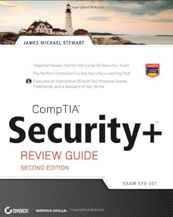 comptia security+ review guide includes cd exam sy0-301 2nd edition james m stewart 1118061179, 978-1118061176