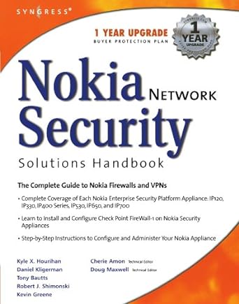 nokia network security solutions handbook 1st edition syngress 1931836701, 978-1931836708